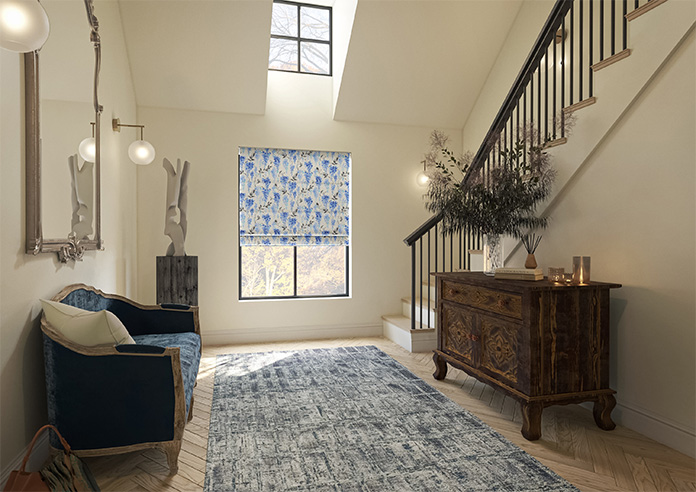 Wisteria Silk, Ink Blue - Twist&Fit Roman Blind - Image 6